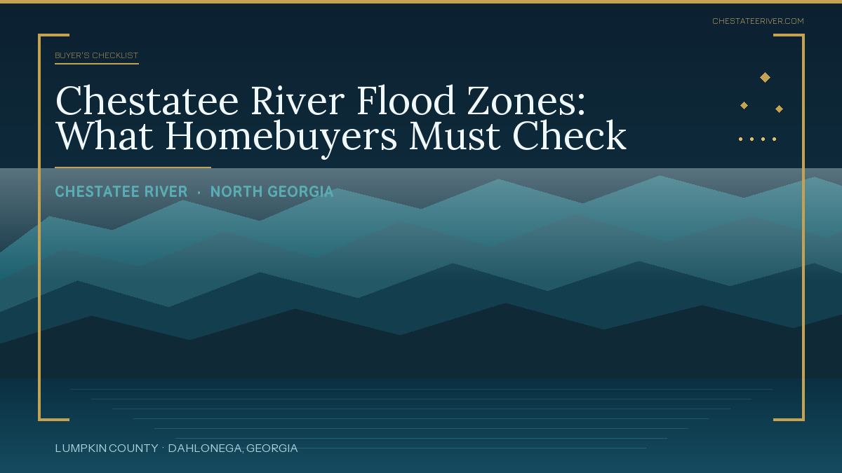 Chestatee River Flood Zones: What Homebuyers Must Check