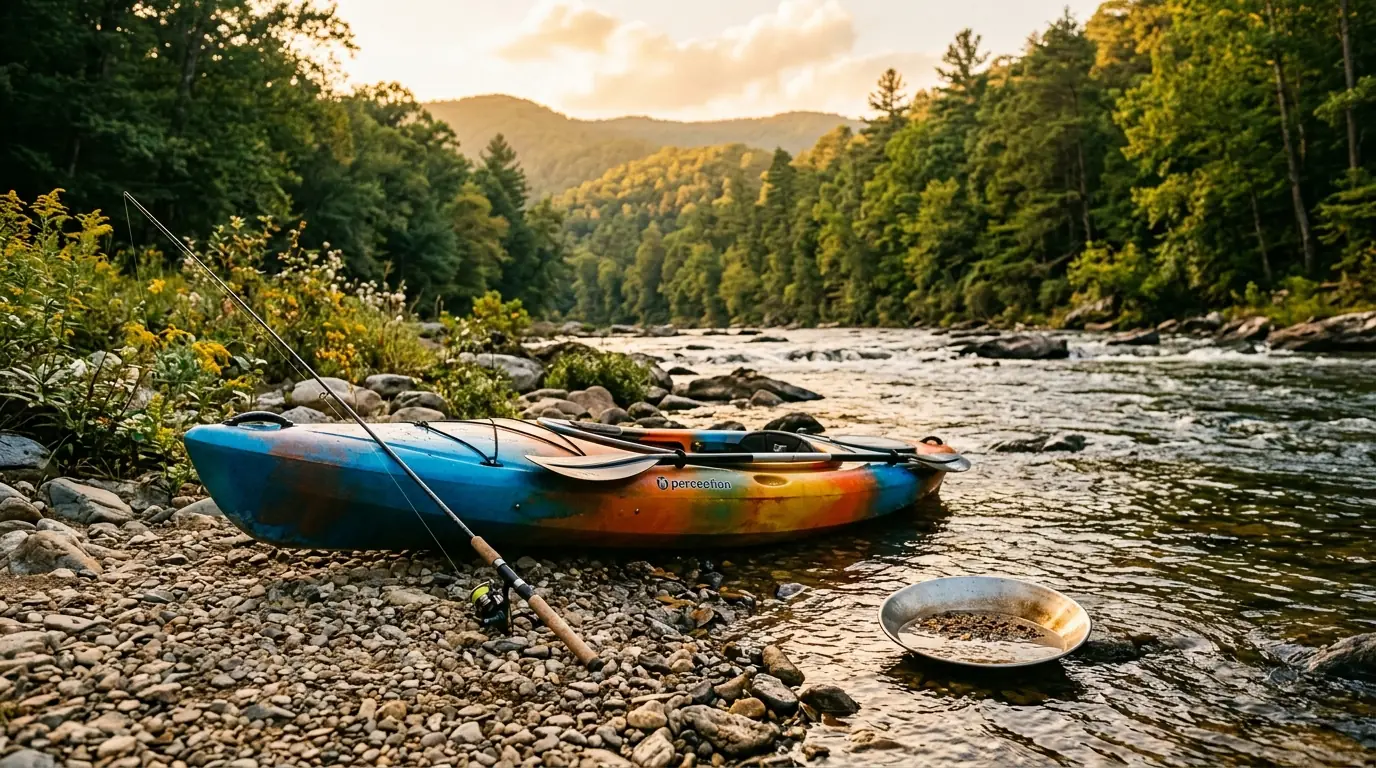 Fishing, Kayaking, and Gold Panning on the Chestatee River